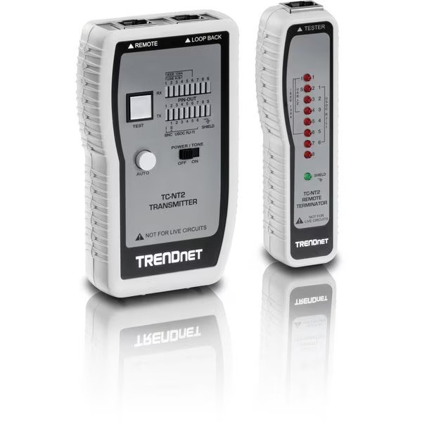 Network Cable Tester (TP&Coax), TCNT2, Trendnet, Mfr#: TC-NT2